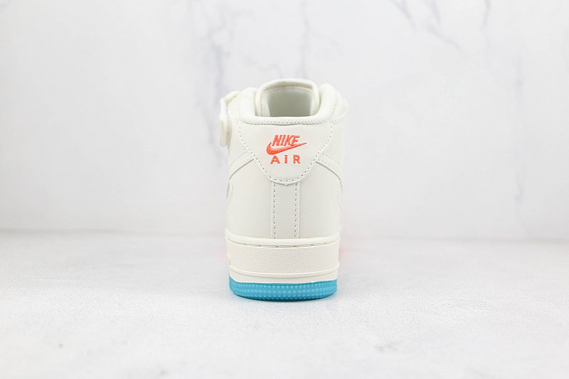 Nike Air Force 1 Mid "Beige/Orange/Blue" фото № 9