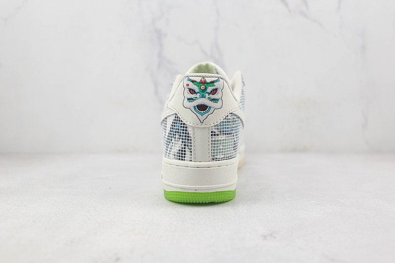 Nike Air Force 1 Low "White/Blue/Green" фото № 9