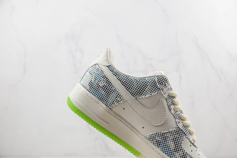 Nike Air Force 1 Low "White/Blue/Green" фото № 3
