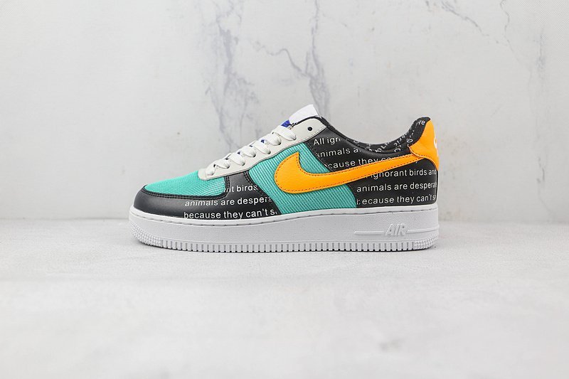 Nike Air Force 1 Low "Ignorant Black/Blue/White" фото № 2