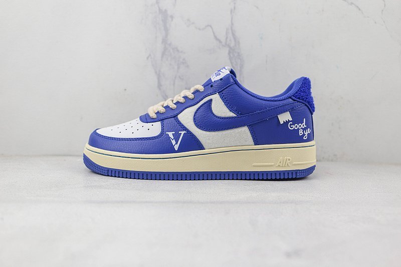 Nike Air Force 1 Low "Royal Blue/White V" фото № 2