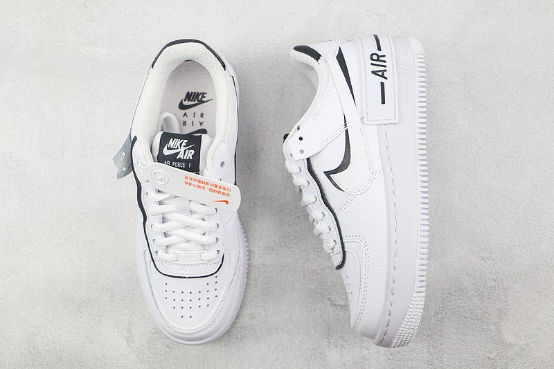 Nike Air Force 1 Low "Shadow/Triple Black/White" фото № 6