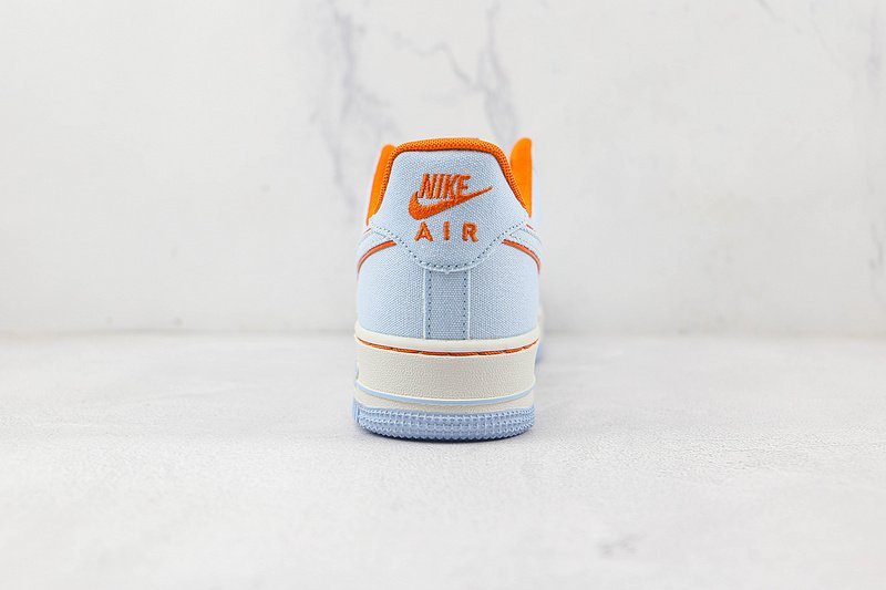 Nike Air Force 1 Low "Orange/Light Blue/White" фото № 9