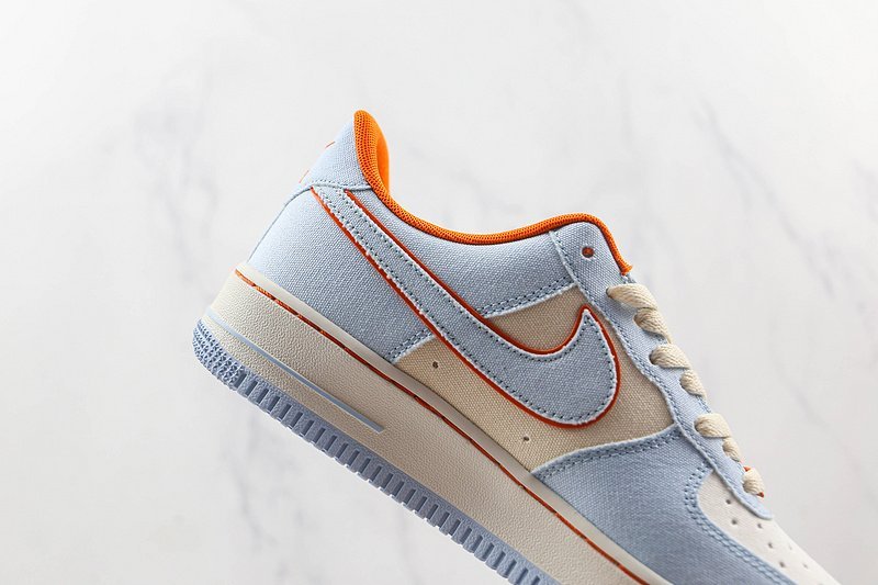 Nike Air Force 1 Low "Orange/Light Blue/White" фото № 3