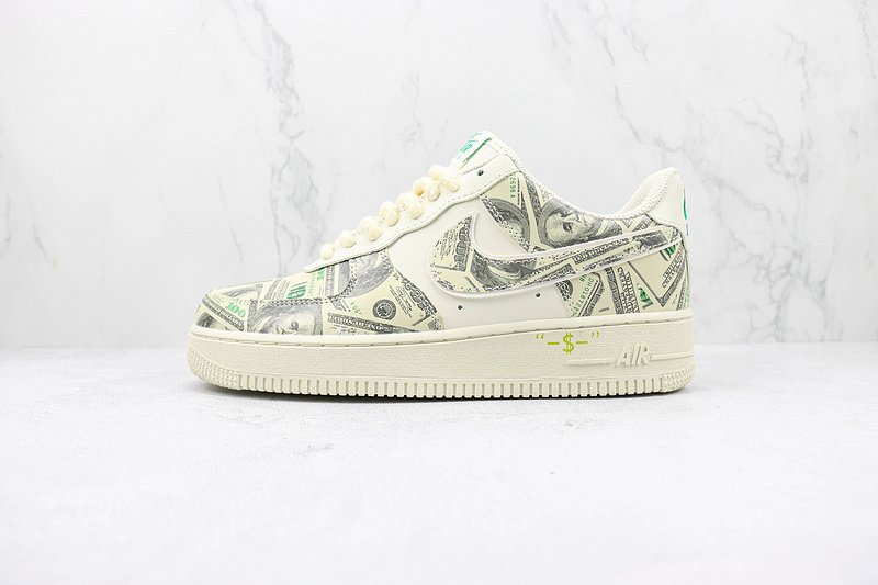 Nike Air Force 1 Low "Rich Grey/White/Green" фото № 2
