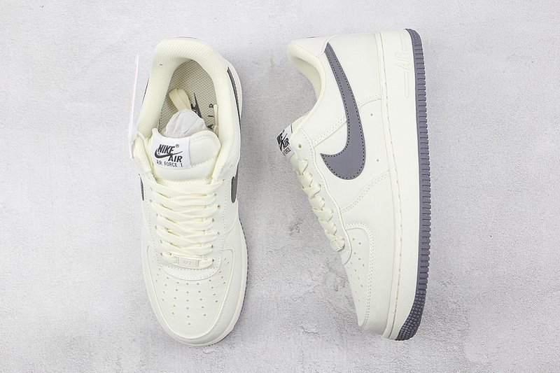 Nike Air Force 1 Low "Linen White/Dark Grey" фото № 6