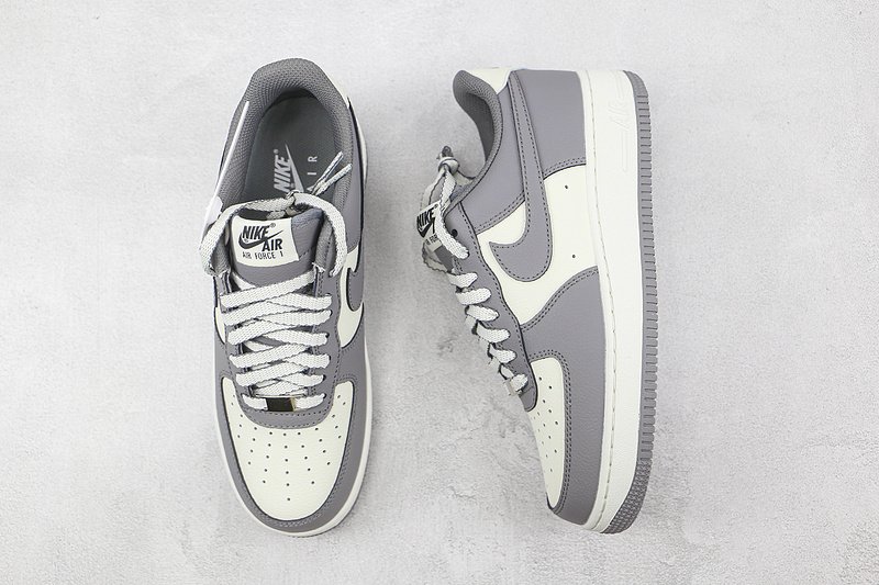 Nike Air Force 1 Low "Dark Wolf Grey/White/Black" фото № 6