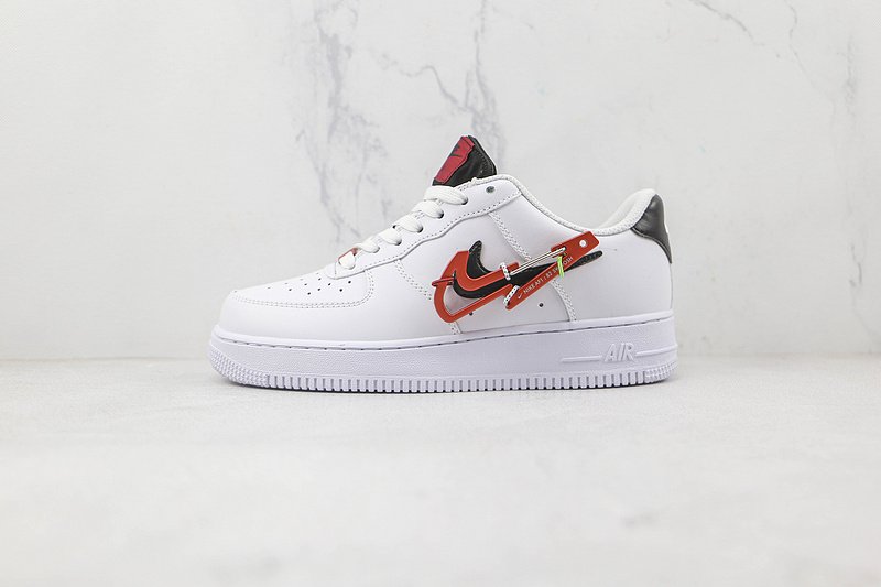 Nike Air Force 1 Low "Carabiner/Red Swoosh" фото № 2