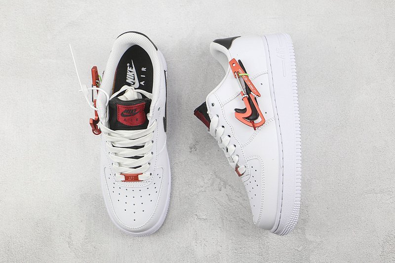 Nike Air Force 1 Low "Carabiner/Red Swoosh" фото № 6