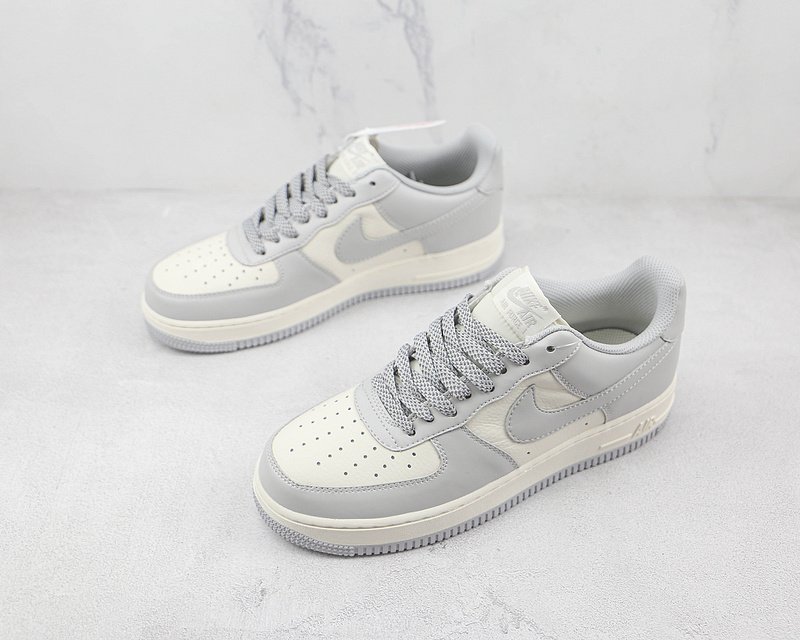 Nike Air Force 1 Low "White/Silver Grey" фото № 5