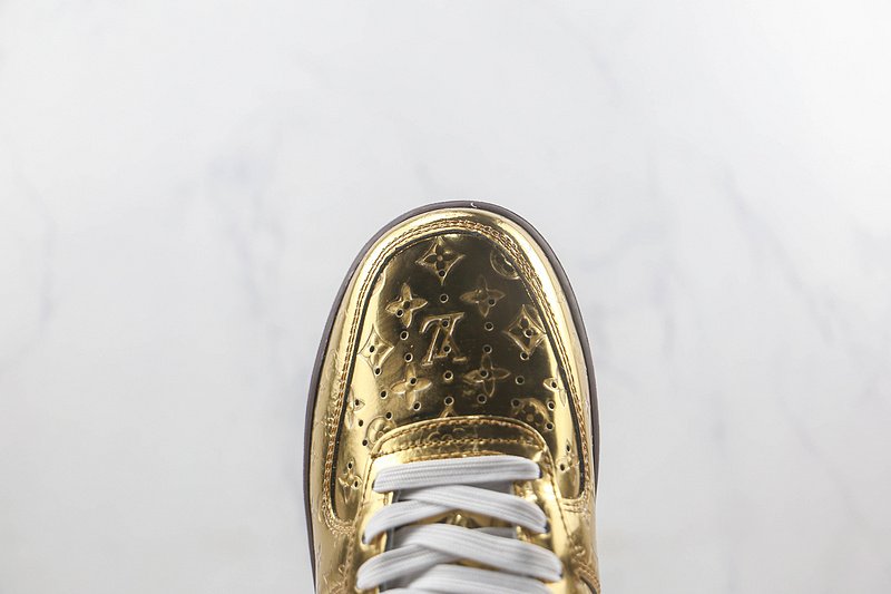 Louis Vuitton x Nike Air Force 1 Low "Gold/Monogram" фото № 4