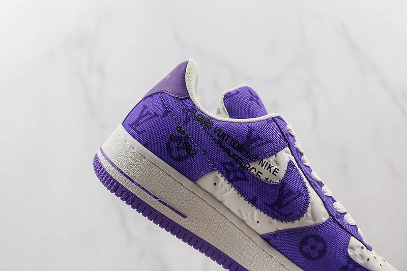 Louis Vuitton x Nike Air Force 1 Low "Purple/White" фото № 3
