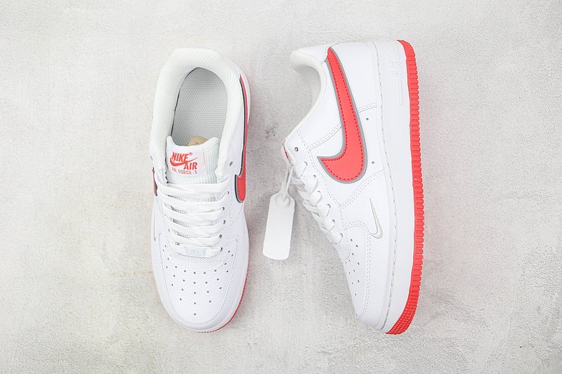 Nike Air Force 1 Low "White/Red" фото № 7