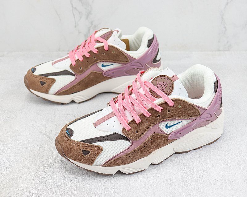 Nike Air Huarache "White/Brown/Pink" фото № 5