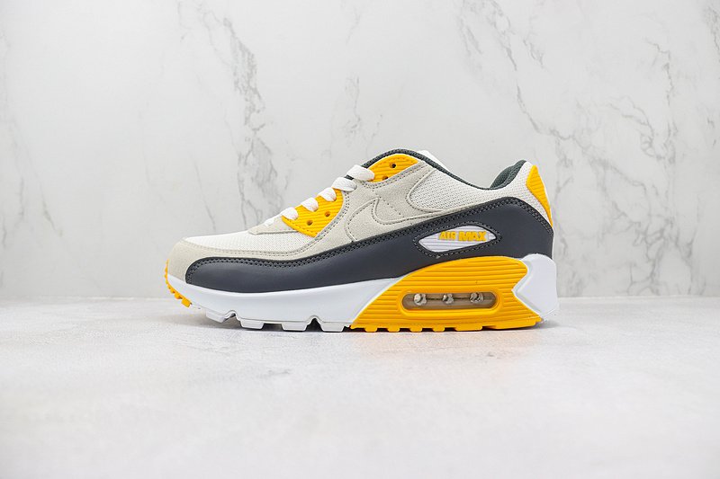 Nike Air Max 90 "White/Black/University Gold" фото № 2