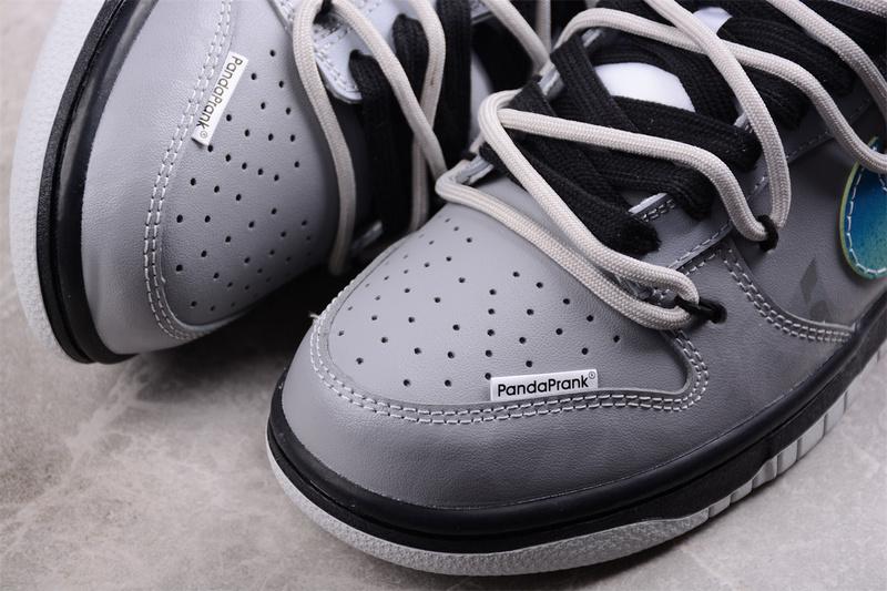 Panda Prunk x Nike Dunk Low "Gray" фото № 4