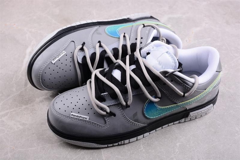 Panda Prunk x Nike Dunk Low "Gray" фото № 3