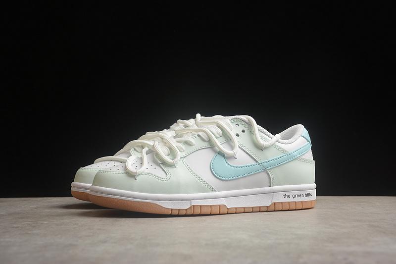 Nike Dunk Low Rope Laces "Light Green/Blue/Brown" фото № 6