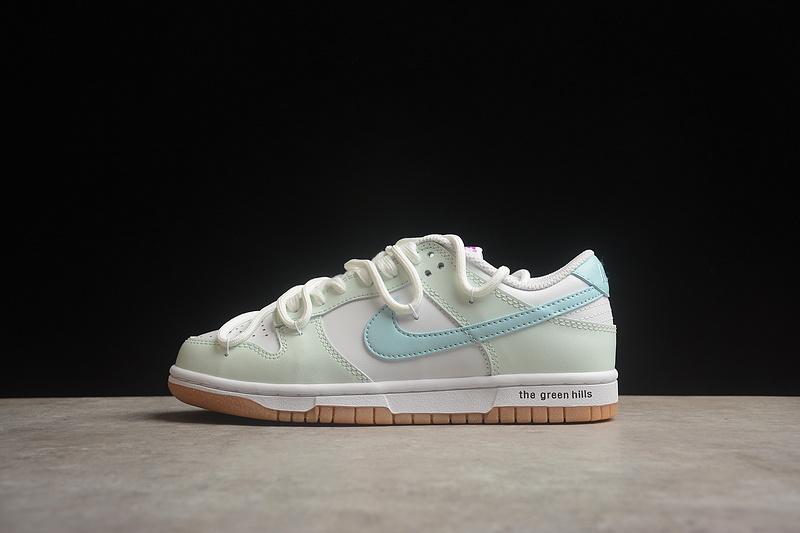 Nike Dunk Low Rope Laces "Light Green/Blue/Brown" фото № 7