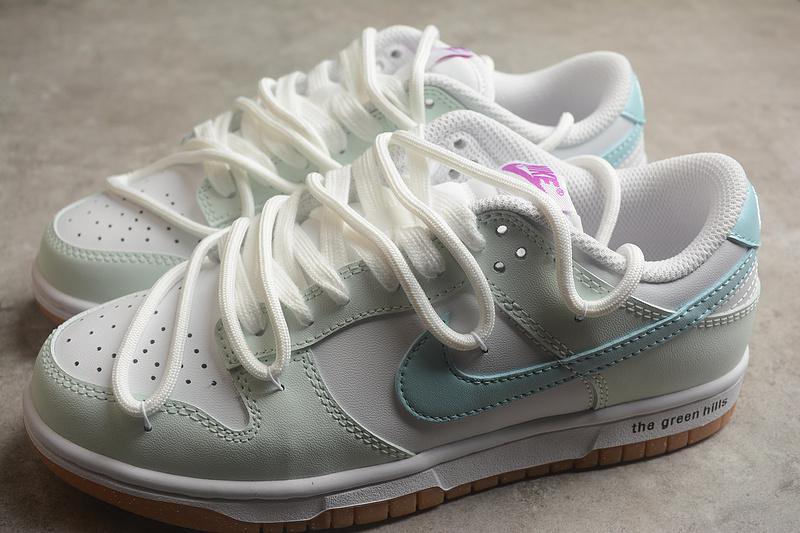 Nike Dunk Low Rope Laces "Light Green/Blue/Brown" фото № 3