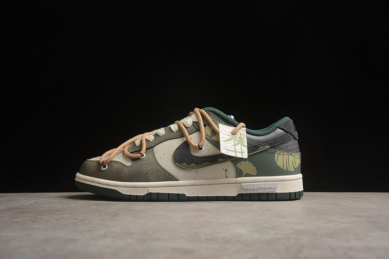 PandaPrank x Nike Dunk Low "Green Camo" фото № 7