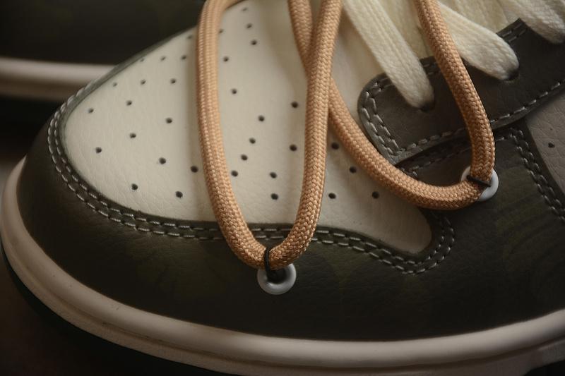 PandaPrank x Nike Dunk Low "Green Camo" фото № 4