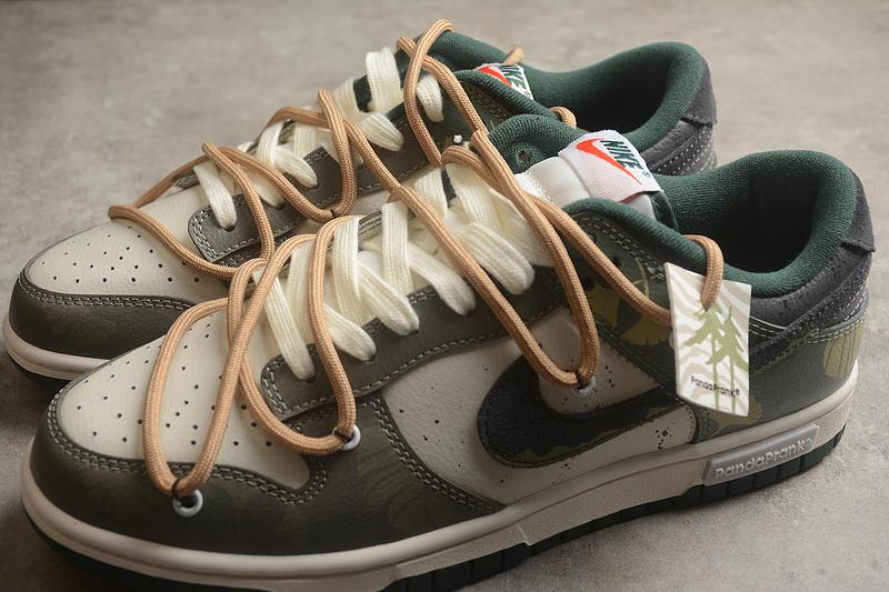 PandaPrank x Nike Dunk Low "Green Camo" фото № 3
