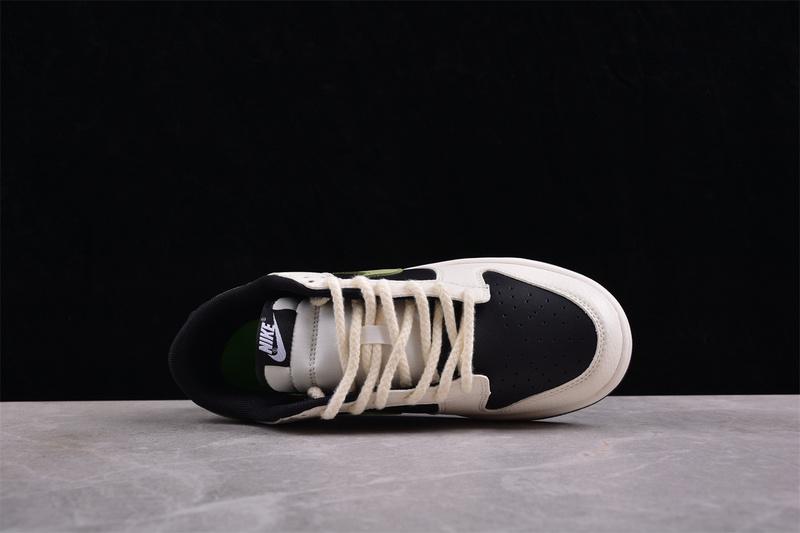 Footstep x Nike Dunk Low "Black/Green" фото № 3