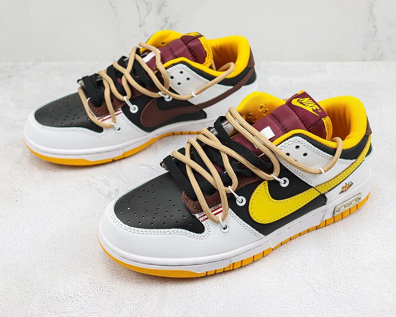 Nike SB Dunk Low "White/Black/Yellow" фото № 5