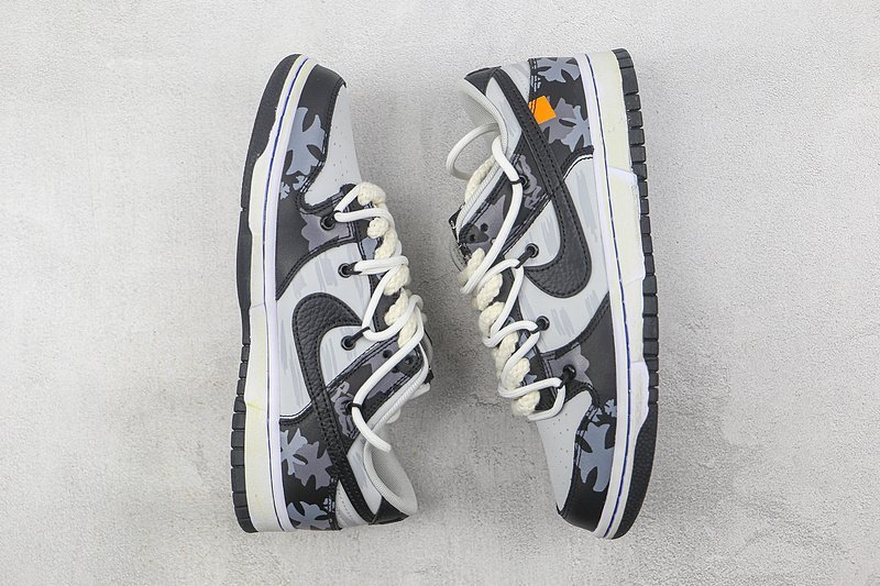 Nike Dunk Low Retro "Black/Grey/White" фото № 7