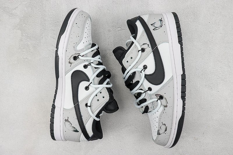 Nike Dunk Low "Grey/Black/White" фото № 6