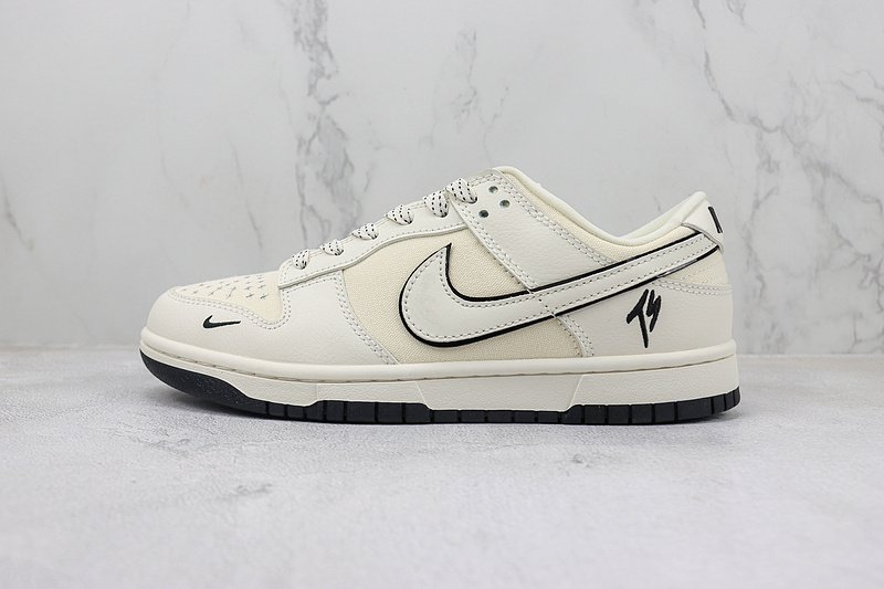 Nike Dunk Low "TS Sail Black/Cream" фото № 2