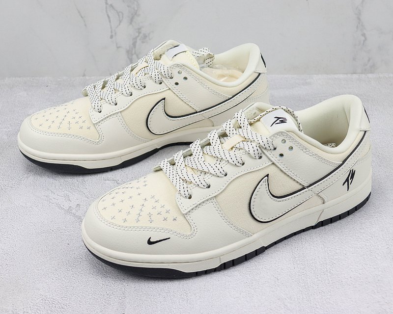 Nike Dunk Low "TS Sail Black/Cream" фото № 5