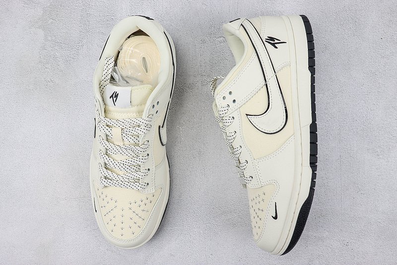 Nike Dunk Low "TS Sail Black/Cream" фото № 7