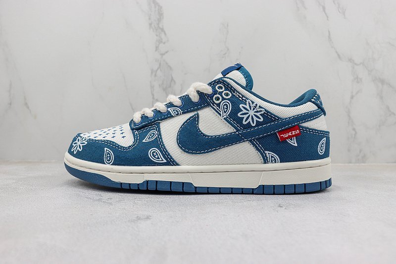 Nike Dunk Low "Industrial Blue/Floral" фото № 2