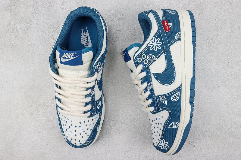 Nike Dunk Low "Industrial Blue/Floral" фото № 7