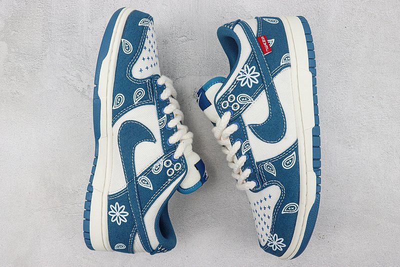 Nike Dunk Low "Industrial Blue/Floral" фото № 6