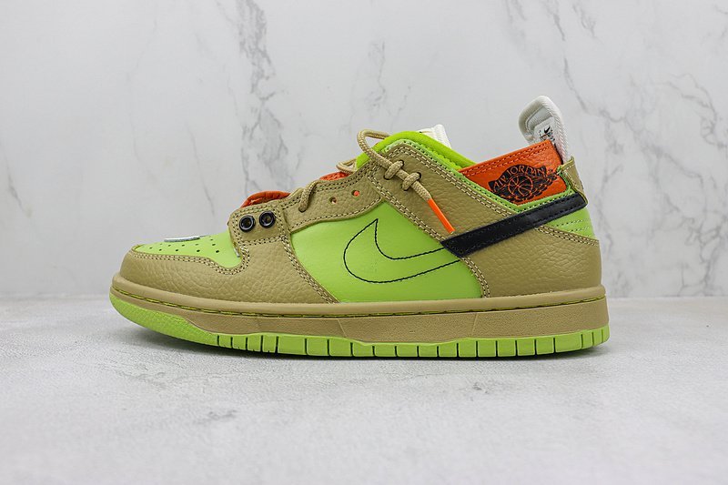 EJDER x Nike Dunk Low "Multi-Element/Green/Olive" фото № 2