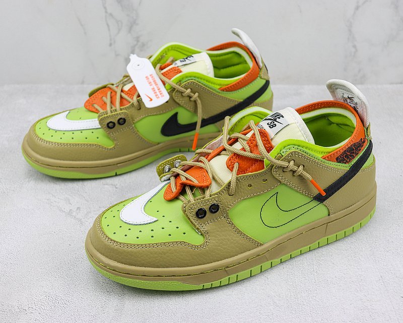 EJDER x Nike Dunk Low "Multi-Element/Green/Olive" фото № 5