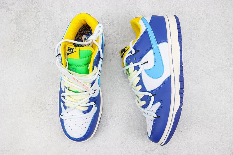 Nike Dunk Low "Varsity Royal Blue/White/Yellow" фото № 6