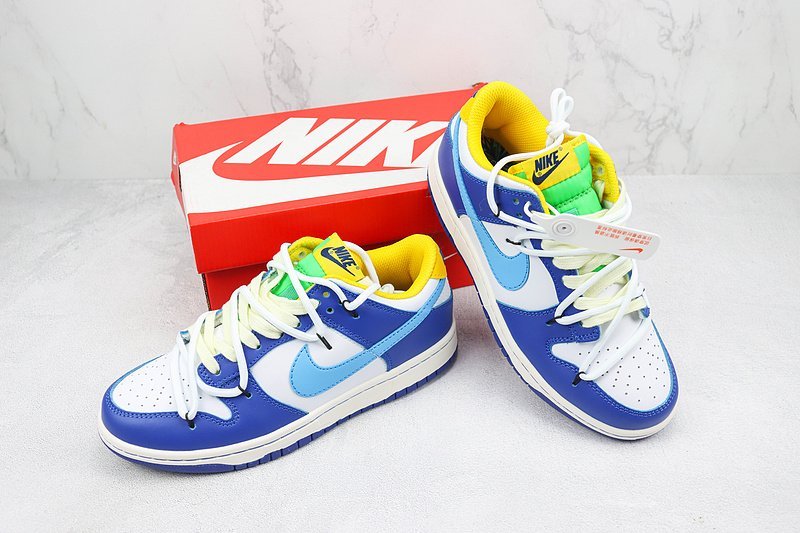 Nike Dunk Low "Varsity Royal Blue/White/Yellow" фото № 7