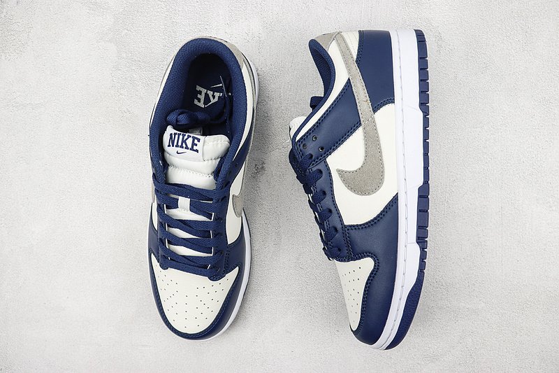 Nike Dunk Low "Summit White/Midnight Navy" фото № 6