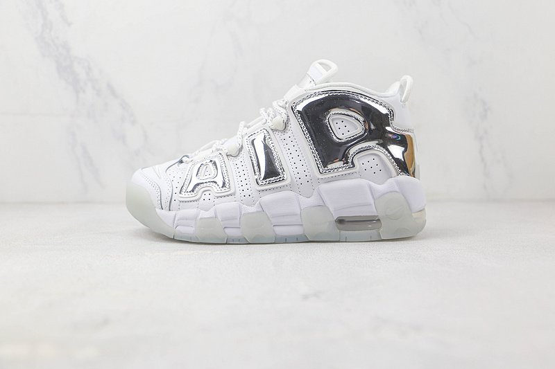 Nike Air More Uptempo "Chrome White/Blue Tint" фото № 2