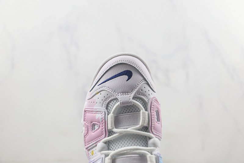 Nike Air More Uptempo 96 QS "White/Pink/Blue/Navy" фото № 3