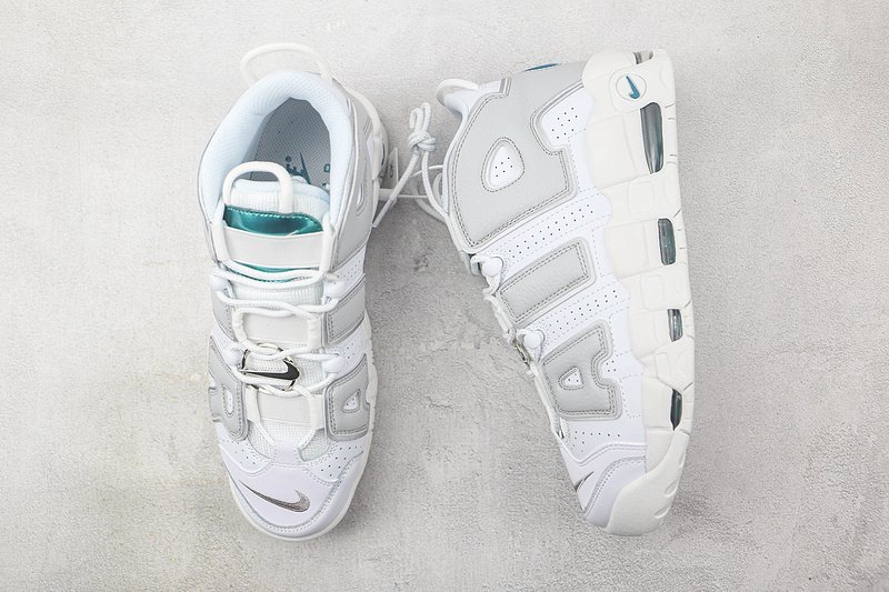 Nike Air More Uptempo "Metallic Teal/White/Grey" фото № 6