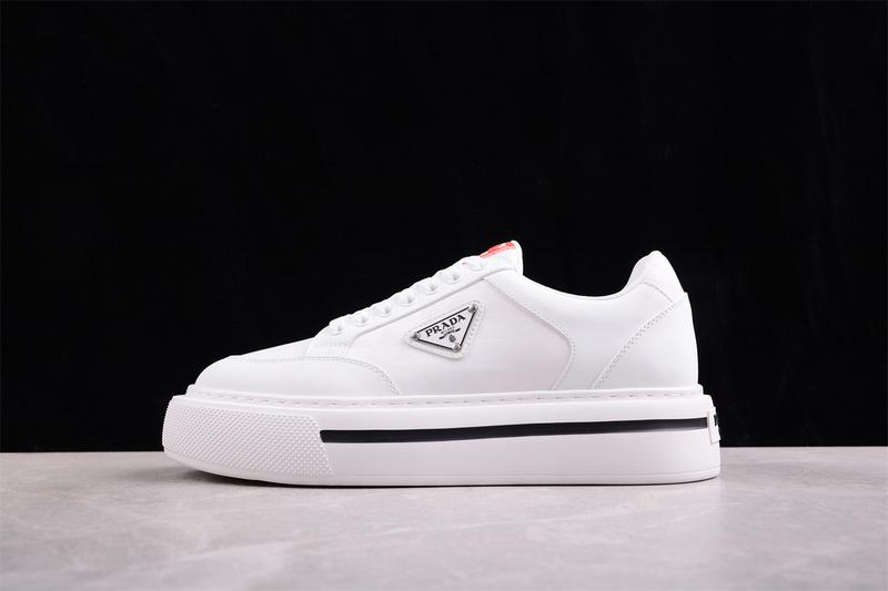 Prada Macro Re-Nylon Low Sneakers "White" фото № 2