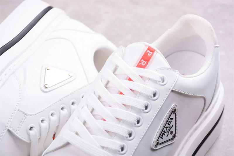 Prada Macro Re-Nylon Low Sneakers "White" фото № 7