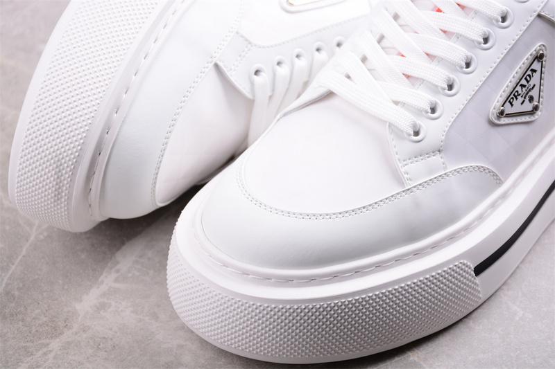 Prada Macro Re-Nylon Low Sneakers "White" фото № 6