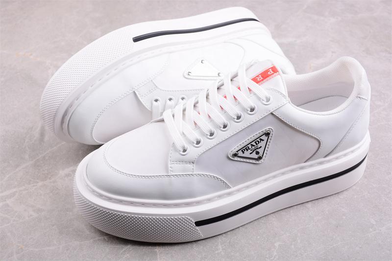 Prada Macro Re-Nylon Low Sneakers "White" фото № 5