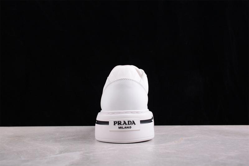 Prada Macro Re-Nylon Low Sneakers "White" фото № 4